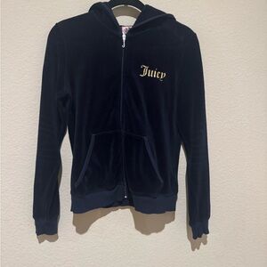 Juicy Couture Navy Blue Velour Sweat Suit - L - vintage y2k